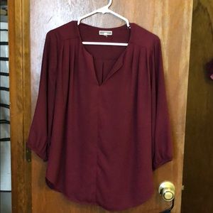 Maroon blouse